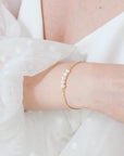 Freshwater Pearl Bracelet in Gold