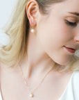 Freshwater Pearl Necklace in Gold