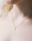 Personalised Initial Letter Necklace in Gold