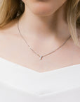 Personalised letter necklace in Silver