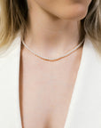 Delicate White Pearl Necklace