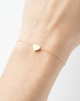 Delicate Gold Heart Bracelet