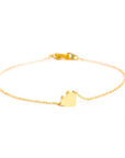 Delicate Gold Heart Bracelet