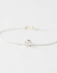 Delicate Silver Heart Bracelet