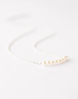 Delicate Silver White Pearl Necklace