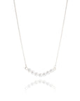Delicate Silver White Pearl Necklace