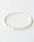 Delicate White Pearl Bracelet