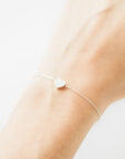 Delicate Silver Heart Bracelet