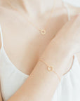 Geometric Gold Karma Necklace