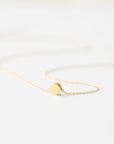 Geometric gold dot necklace