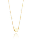 Geometric gold dot necklace