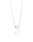 Geometric silver dot necklace