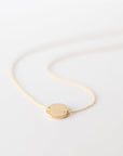 Gold Disc Choker Necklace