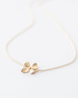 Gold Flower Choker Necklace