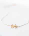 Gold Flower Choker Necklace