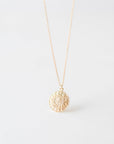 Gold Sun Coin Necklace