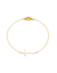 Gold Cross Bracelet