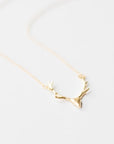 Gold Deer Necklace