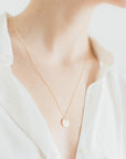Gold Disc Necklace