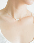 Gold Pearl Choker Necklace