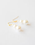 Gold Pearl Earrings