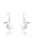 Pearl and Leaf Earrings