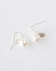 Pearl and Leaf Earrings