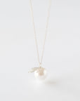Pearl and Leaf Necklace