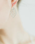 Silver Leaf Earrings