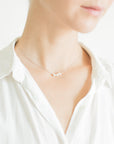 Silver Pearl Choker Necklace