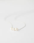 Silver Pearl Choker Necklace