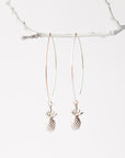 Silver Pineapple Earrings