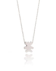 Silver Teddy Bear Necklace