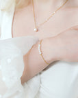 Freshwater Pearl Bracelet in Gold