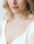 Silver Pearl Choker Necklace