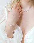 Silver Pearl Choker Necklace