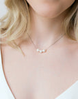 Silver Pearl Choker Necklace