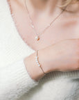Freshwater Pearl Necklace in Silver