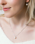 Freshwater Pearl Necklace in Silver
