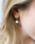 Silver Freshwater Pearl Earrings