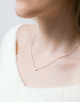 Delicate silver heart necklace