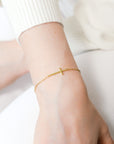 Gold Cross Bracelet