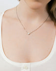 Delicate silver heart necklace