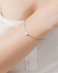 Delicate Silver Heart Bracelet