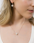 Single Pearl Necklace in Silver