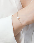 Silver Pearl Bracelet