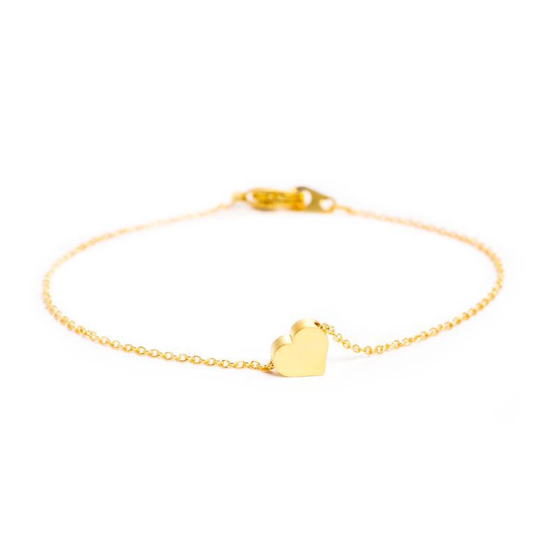 Delicate Gold Heart Bracelet