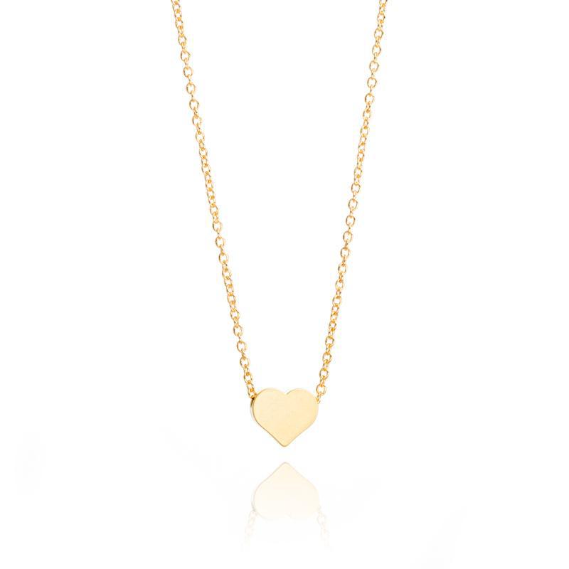 Delicate gold heart necklace