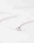 Delicate silver heart necklace