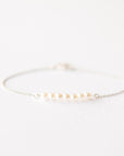 Delicate silver white pearl bracelet